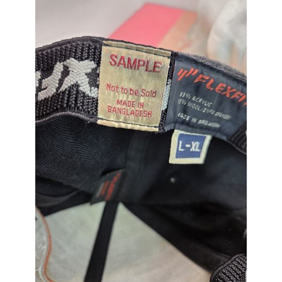 Metal Militia Motocross Hat FlexFit Sz L/XL Black Vintage Skull Racing Gearhead - Picture 9 of 10